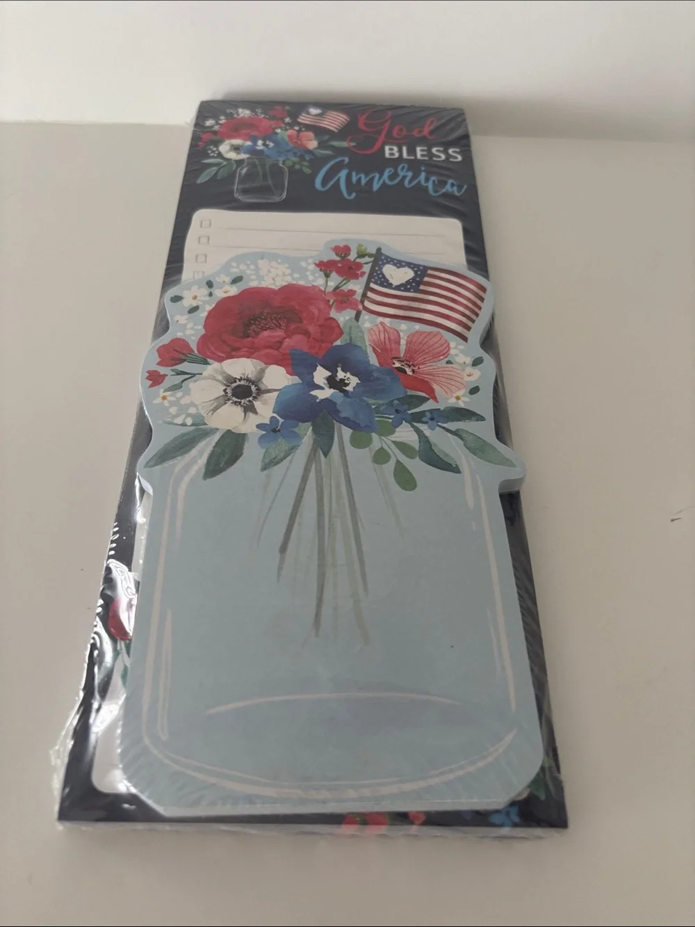 Clementine Patriotic Theme Magnetic Notepad Set